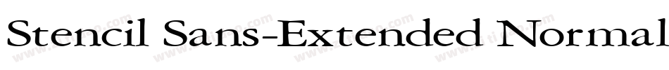 Stencil Sans-Extended Normal字体转换